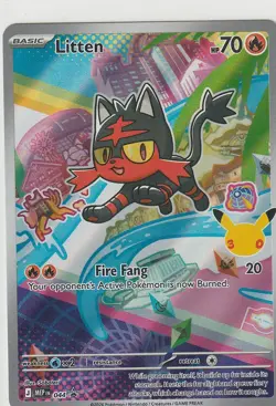 Litten Rowlett Poplio Pokemon 30th Anniversary Partner Promos Near Mint (All 3) - Image 4