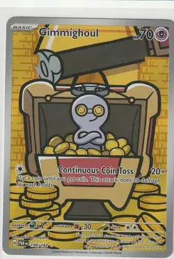 Gimmighoul - 198/182 - SV04: Paradox Rift (PAR) Pokemon TCG Near Mint NM - Image 1
