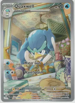 Sv02: Paldea Evolved Pokemon TCG Quaxwell (PAL) 207/193 Near Mint NM - Image 1