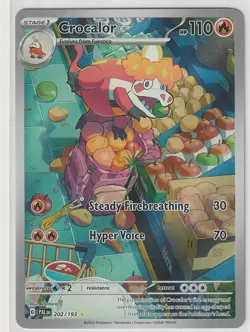 Pokemon TCG Pokemon Crocalor Crocalor Holo 202/193 - SV02: Paldea Evolved (PAL) - Image 1