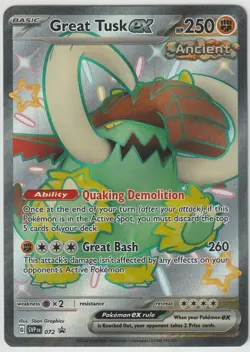 Pokemon TCG Great Tusk ex - 072 - SV: Scarlet & Violet Promo Cards (SVP) NM - Image 1
