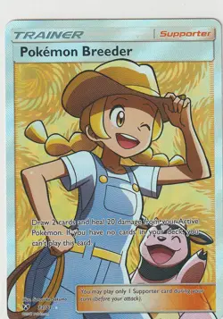 Pokemon Breeder (Full Art) Shining Legends SHL 73/73 NM - Image 1