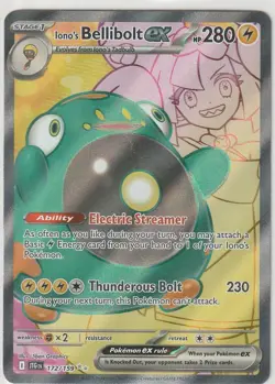 Pokemon TCG Iono's Bellibolt ex - 172/159 - SV09: Journey Together (JTG) NM - Image 1