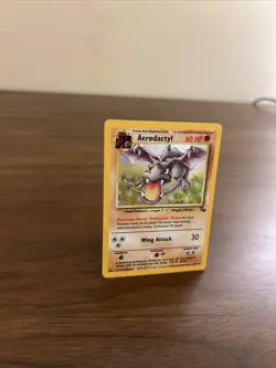 Pokemon TCG Aerodactyl Fossil Holo Card 1/62 Unlimited Rare LP Condition - Image 3