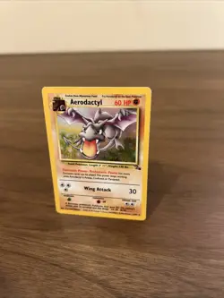 Pokemon TCG Aerodactyl Fossil Holo Card 1/62 Unlimited Rare LP Condition - Image 4