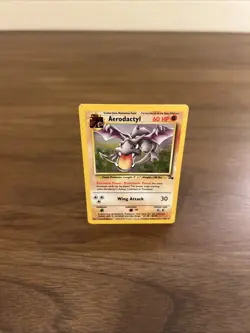 Pokemon TCG Aerodactyl Fossil Holo Card 1/62 Unlimited Rare LP Condition - Image 5