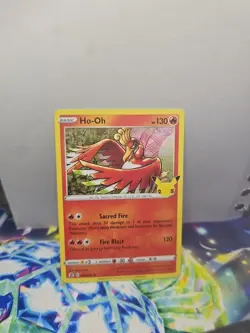 Ho-Oh 001/025 Pokemon Celebrations 25th Anniversary Holo Rare Card NM Mint - Image 1