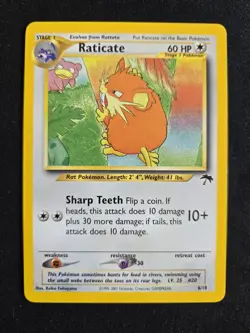 LP+/NM 2001 POKEMON SOUTHERN ISLANDS PROMO 6/18 RATICATE - Image 1