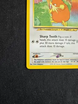 LP+/NM 2001 POKEMON SOUTHERN ISLANDS PROMO 6/18 RATICATE - Image 2