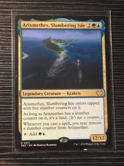 Arixmethes, Slumbering Isle CMR: Duskmourn: House of Horror NM MTG Card - Image 1
