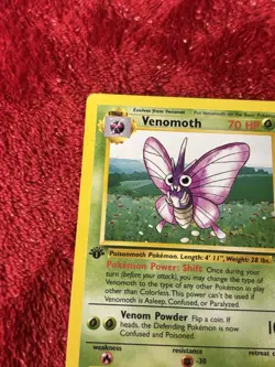 Pokemon Venomoth 29/64 First Edition Jungle Set Non-Holo Played - Image 3