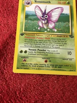 Pokemon Venomoth 29/64 First Edition Jungle Set Non-Holo Played - Image 4