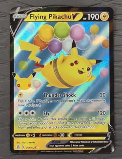 Flying Pikachu V 006/025 Celebrations Holo Pokemon Card - Image 1
