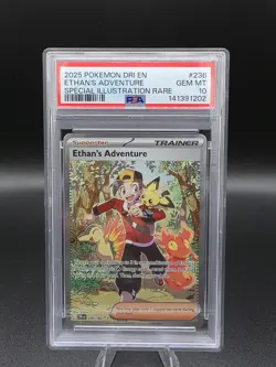 2025 Pokemon Destined Rivals Ethan’s Adventure SIR 236 PSA 10 Gem Mint - Image 1
