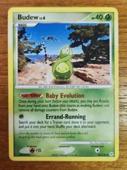 Uncommon Budew Pokemon Card, Diamond & Pearl Set 43/130 - Image 1