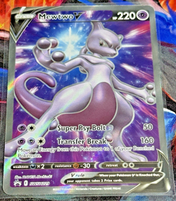 Pokemon Mewtwo V Full Art Promo Holo SWSH229 Sword & Shield 220 HP - Image 1