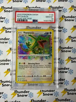 Rayquaza Vivid Voltage #138 2020 Pokemon PSA 10 143017624 - Image 1