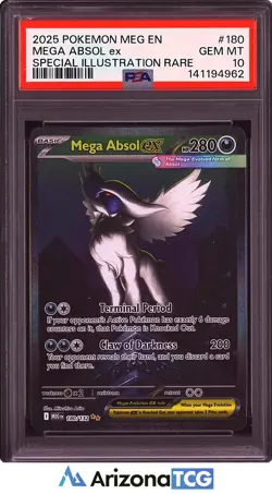 Pokemon 2025 Mega Absol ex 180/132 SIR Mega Evolution GEM MINT PSA 10 - Image 1