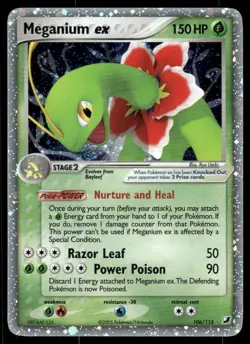 *THU NIGHT* Meganium ex 106/115 Unseen Forces Holo EX Rare - Image 1