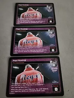 WWE Raw Deal WILLIAM REGAL READYING 3 CARD SET GAB - Image 2