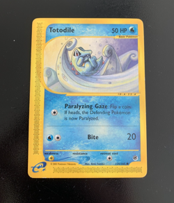Pokemon Totodile Non-holo 135/165 Expedition - Image 1