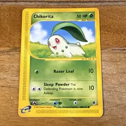 Pokemon TCG Chikorita Expedition 100/165 Regular Common - Image 1