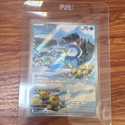 Pokemon TCG Piplup 098/094 Me02: Phantasmal Flames Illustration Rare Holo 70HP - Image 1