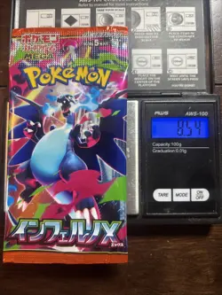 Heavy 8.54g Pokemon Sealed Inferno X Japanese Booster Pack - Image 1