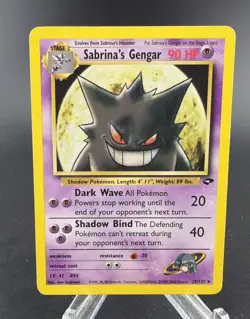 Pokemon Sabrina’s Gengar 2000 Gym Challenge 29/132 LP/NP - Image 1