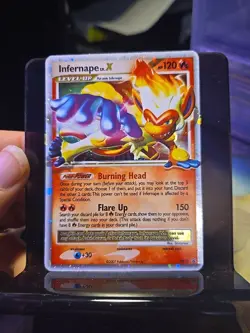 Infernape LV X DP10 Pokemon Card Diamond and Pearl Black Star Promo Rare Holo LP - Image 1