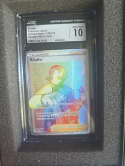 Kindler (Secret) 179/172 Swsh09: Brilliant Stars Rainbow Full Art Card - Image 1