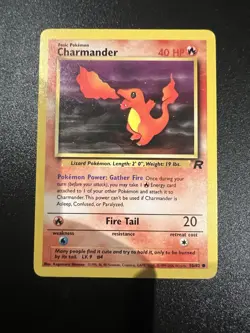 Charmander 50/82 Team Rocket Unlimited 2000 Pokemon Card Common NM - Image 1