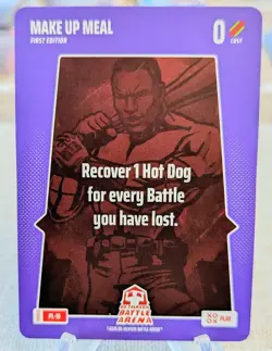 2025 Bo Jackson Battle Arena Alpha Update Play Card PL-16 Make Up Meal SSP - Image 1