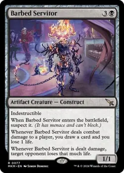 Barbed Servitor -Foil Near Mint MTG Murders at Karlov Manor - Image 1