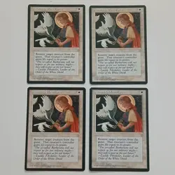MTG Swords to Plowshares Ice Age X4 Full Playset Very LP/NM Condition - Image 1