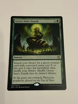 Magic the Gathering : ETERNAL MASTERS Green Sun's Zenith NM MTG - Image 1