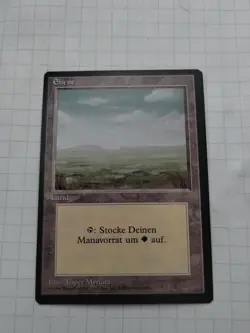MTG Plains (Ebene) Miscut German FBB Regular Land - Uncirculated - Image 1