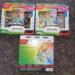 Pokemon TCG First Partner Illustration Collection Series 1 - LOT of (3) - NEW - Image 5