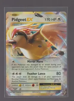 PIDGEOT EX 64/108 HOLO EX RARE EVOLUTIONS POKEMON HOLO NEAR MINT - Image 1