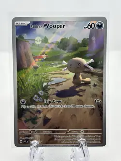 Pokemon Paldean Wooper 102/094 Me02 Phantasmal Flames Illustration Rare Holo - Image 1
