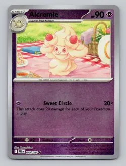 Reverse Holo Alcremie 044/094 Uncommon Phantasmal Flames Pokemon - Image 1