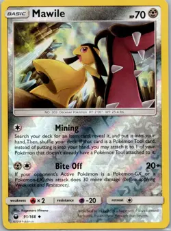 Pokemon Reverse Holo Mawile SM - Celestial Storm 91/168 LP - Image 1