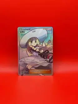 Pokemon Lillie 147/149 Sun & Moon Base Set Full Art Trainer Near Mint Condition - Image 1