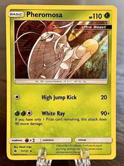 Pheromosa 11/131 Sm-Forbidden Light Holo Pokemon TCG LP-NM - Image 1