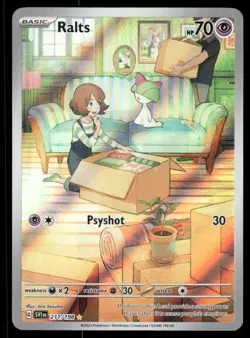 *THU NIGHT* Ralts 211/198 Scarlet & Violet Illustration Rare - Image 1