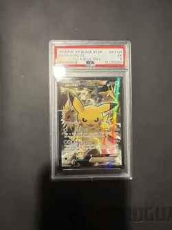 2016 POKEMON XY BLACK STAR PROMO RED & BLUE COLL FULL ART/PIKACHU EX PSA 5 - Image 1