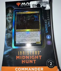 Free Shipping Innistrad: Midnight Hunt Commander Deck: Undead Unleashed MTG NIB 630509987153 - Image 1