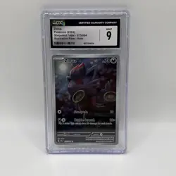 Pokemon TCG Zorua 075/064 Shrouded Fable Illustration Rare Holo CGC 9 - Image 1