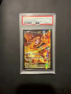 Pokemon TCG Charizard EX XY121 Black Star Promo Holo Red & Blue PSA 5 - Image 1