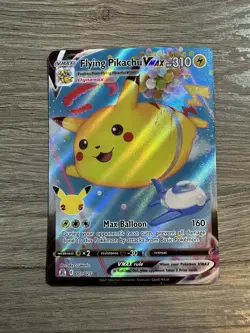 2021 Pokemon SWSH Celebrations Flying Pikachu VM #007/025 NM - Image 1